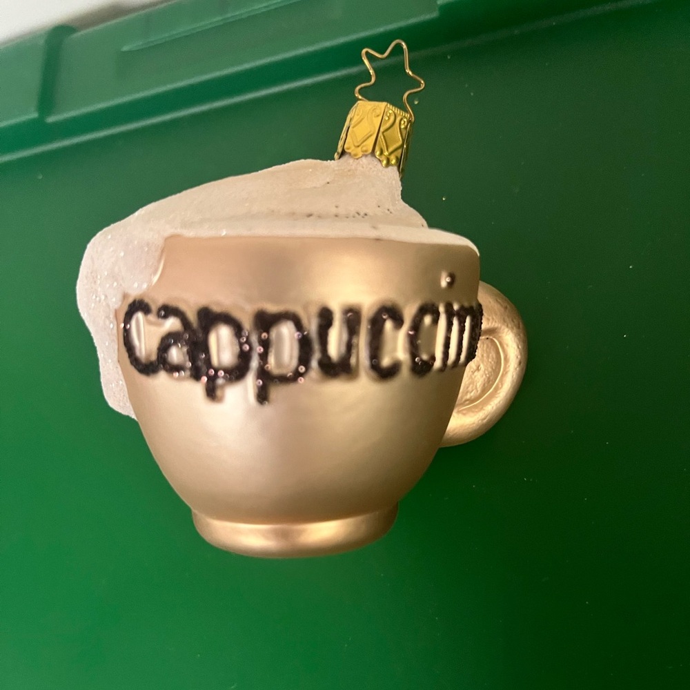 NWOT Sur La Table Retired Cappuccino Christmas Ornament